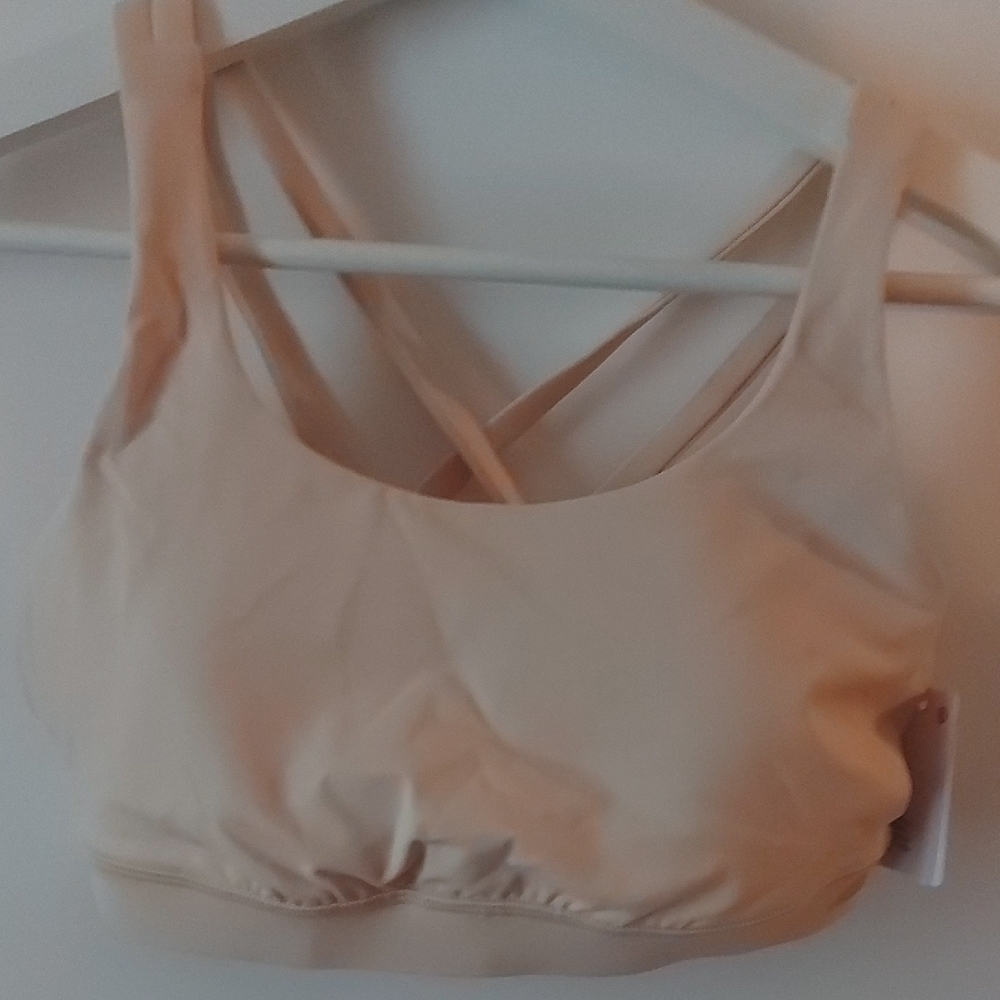 Women's Cream Sports Bra